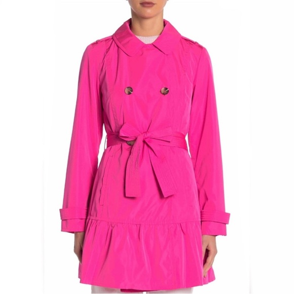 kate spade Jackets & Blazers - Kate Spade Flounce Hem Trench Coat